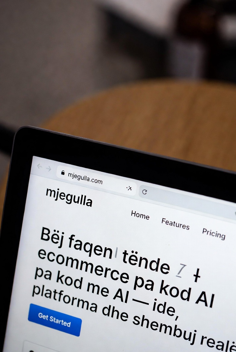 Bëj faqen tënde ecommerce pa kod me AI — ide, platforma dhe shembuj realë