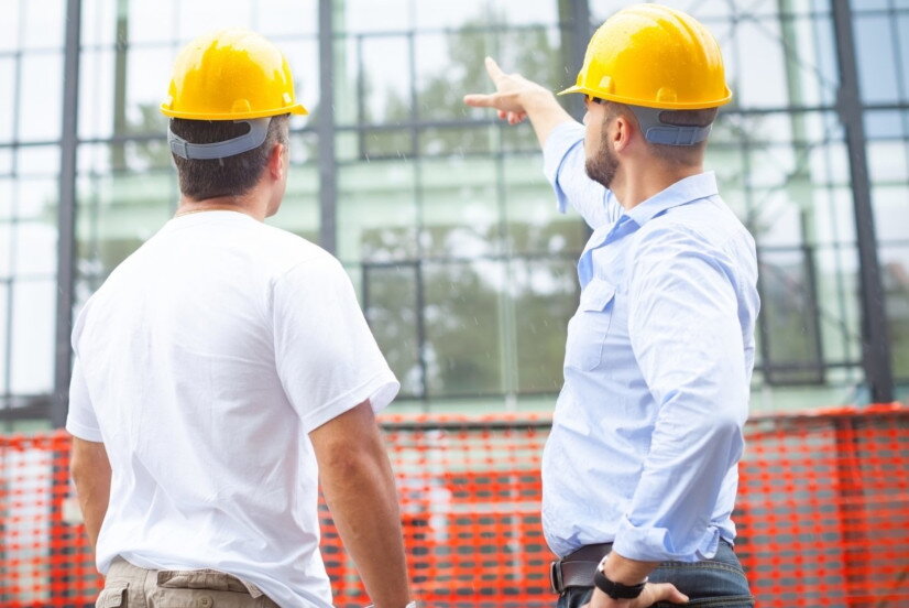 Bauleiter auf der Baustelle